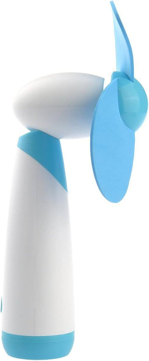 Ogrmar Mini Handheld Fan, Personal Fan with Soft Foam Blades, 2PC Blue