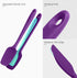 U-Taste 3-Piece Silicone Spoon Spatula Set, High Heat Resistant Kitchen Utensils for Nonstick Cookware (Purple)