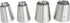 Sultan Piping Nozzle 4PCS 304 Stainless Steel Russian Piping Tips for Baking, Icing, Decorating Cookies, Cupcakes