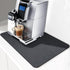 QPIX DIGITAL Coffee Mat for Countertop - 19"x12" Mat for Coffee Maker, Super Absorbent Dish Drying Mat, Quick Dry Bar Mat - Black Countertop Mats for Kitchen Counter