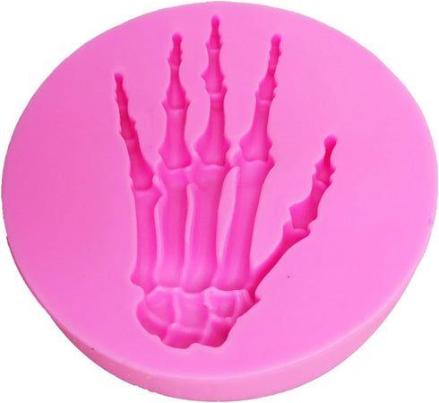 Hand Bone Shape Silicone Molds for Halloween, Cake Decorating Tools for Chocolate, Candy, Cookies, Baking Mold