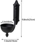 Set 2 Aimto Wall Sconce Candle Holder Black Wall-Mount Metal Candle Holders Hanging Iron Wall Candle Sconce