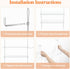 3-Tier 15", 38 15 cm/15x6 Lifewit Window Plant Shelves Acrylic Adjustable Hanging Floating Shelf, Window Sill Extender