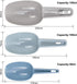 Dokpav Plastic Ice Scoop Set of 3, Multi-Purpose Kitchen Scoops for Canisters, Flour, Powders, and Dry Foods
