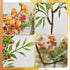 6Pcs HUIANER Artificial Berries, Lifelike Orange Berry with Stems Fake Christmas Fruit Simulation Flowers Orange