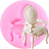 3D Chair Silicone Fondant Molds for Cake Decorating, Cupcake Topper, Chocolate Candy, Polymer Clay