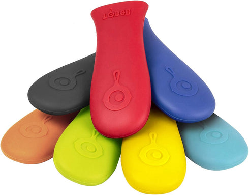 Lodge Silicone Hot Handle Holder, Red; Dishwasher Safe, Designed for Lodge Cast Iron Skillets 9 Inches+