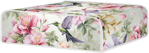 Bird Flower Grill Pan Cover - Protective Dust Cover Compatible with Most Small Kitchen Appliances
