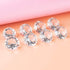 LONGWIN 30mm Crystal Diamond Themed Dinner Party Table Decoration, Pack of 8, Clear