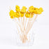 PuTwo Toothpicks, 100 Counts Handmade Natural Bamboo Cocktail Sticks, Yellow Ducks