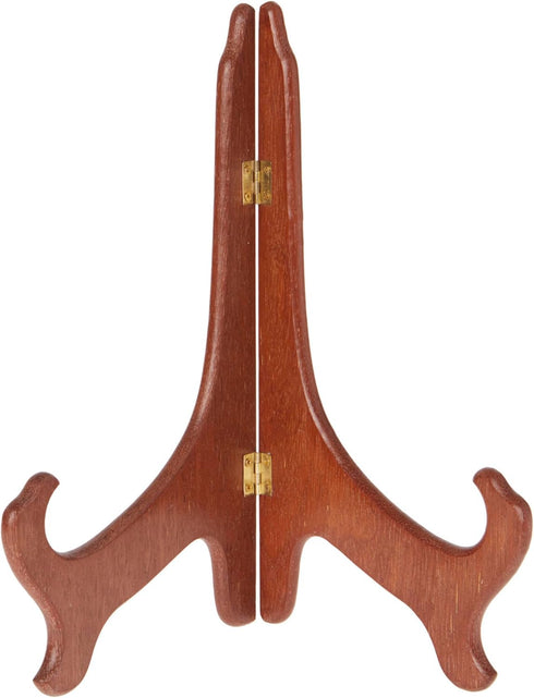 Bard's Hinged Medium Wood Plate Stand, 11" H x 8.5" W x 6" D for 10" - 14" Plates
