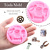 Mujiang Hand Tools Silicone Molds, Construction Tools Fondant Mold Set of 4 for Cake Decorating and Cupcake Toppers