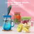 Mason Jar Lids Regular Mouth Canning Lids with Straw Hole, Plastic Straws, Silicone Stoppers, Rings, Cleaning Brush (26