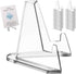 30pcs Card Display Stand, 2.2 Inch Small Transparent Acrylic Holder for Business Cards, Mini Clear Easel