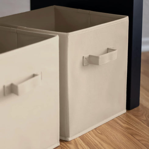 Pomatree 13x13x13 Inch Storage Cubes | 6 Pack | Large Fabric Bins with Dual Handles for Home Organization