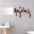 Wall Mounted Hair Tool Organizer, Wooden Blow Dryer Holder for Bathroom, Rustic Styling Tools Organizer for Hair Tools