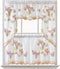 GOHD 3pcs Kitchen Curtain/Cafe Curtain Set - Farmhouse Air-Brushed Flying Butterfly Design (Swag and 24 inches Tiers)