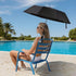 Beach Chair Umbrella with Adjustable Clamp, 45in UPF 50+ Portable Folding Sun
