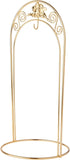Bard's Large Angel Ornament Stand, Arched Gold-Toned, 12.25" H x 6" W x 6" D