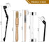 9PCS Coffee Machine Cleaning Brush Set, Wooden Grinder Brush with Black Handle for Coffee Machines