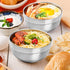 ZENFUN 6 Pack 304(18/8) Stainless Steel Bowls, 5 Inch Snack Bowls, 17 Oz Soup Bowls for Rice, Fruit, Ice Cream