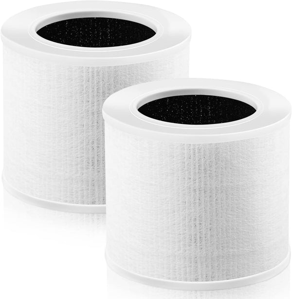 Improvedhand Core Mini Replacement Filter for LEVOIT Air Purifier, 3-in-1 Pre, H13 True HEPA, Activated Carbon, Pack of