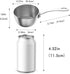 Macevia Mini Sauce Pan, 18/8 Stainless Steel Butter Warmer Mini Pan Cooking Sauce Cup for All Stoves, 5.2oz/150ml,