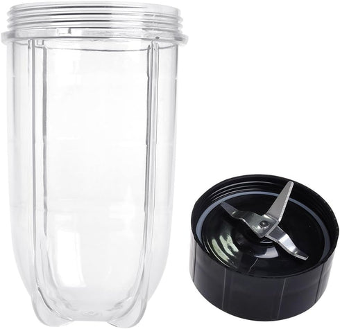 Replacement Cross Blade + 16oz Cup Set for Magic Bullet - Compatible with 250 W Magic Bullet MB1001 Blender