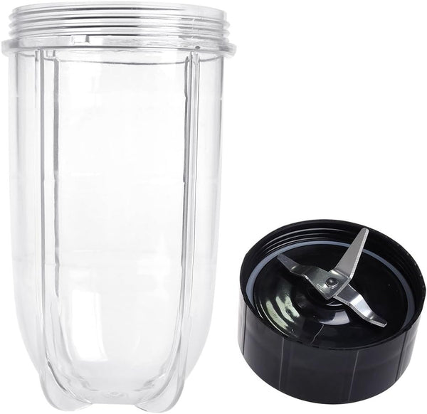 Replacement Cross Blade + 16oz Cup Set for Magic Bullet - Compatible with 250 W Magic Bullet MB1001 Blender
