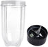 Replacement Cross Blade + 16oz Cup Set for Magic Bullet - Compatible with 250 W Magic Bullet MB1001 Blender