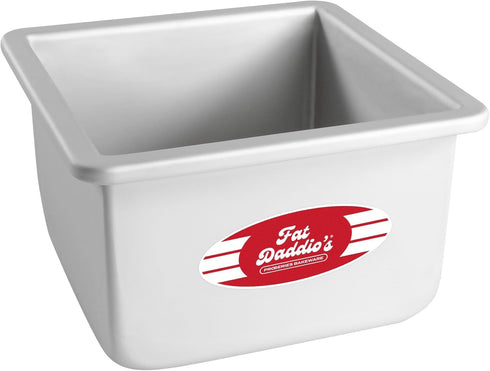 Fat Daddio's Anodized Aluminum Square Cake Pan, 6 x 4 Inch