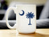 South Carolina Flag Coffee Mug - State Themed Drinking Decor and Gifts for South Carolinians - Large 15oz White Ceramic Mug
