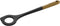 STAUB Risotto Spoon, Durable BPA-Free Matte Black Silicone Cooking Utensil with Acacia Wood Handles