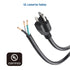 Cable Matters 2-Pack 14AWG 3-Prong Power Cord Replacement, Appliance Cord 10ft