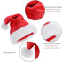 LOKIPA Christmas Santa Hat for Kids, Soft Plush Xmas Hat with Thicken Classic Fur (15X11 Inch for Age 3+ Child)