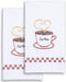 Jack Dempsey Coffee Time Decorative Hand Towels, Small