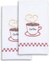 Jack Dempsey Coffee Time Decorative Hand Towels, Small