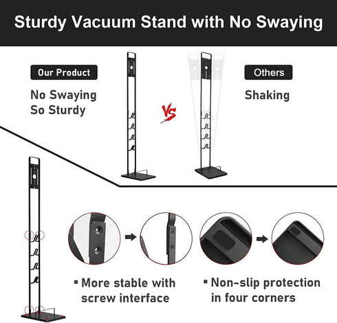 Foho Vacuum Stand for Dyson V15 V11 V10 V8 V7 V6, Metal Storage Bracket Holder for Handheld Vacuum Cleaners