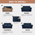 Easy-Going 100% Waterproof Chair Couch Cover, Dual Waterproof Sofa Slipcover, Dark Blue for Kids and Pets