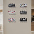 6 PCS Acrylic Floating Shoe Rack Wall Mount Display Shoe Rack Transparent Storage Rack for Home Use Sneaker Display