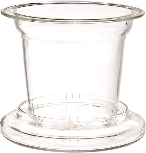 Teabloom Universal Glass Tea Infuser with Dual-Purpose Lid/Coaster - Hygienic Non-Toxic Glass Filter for Loose Tea