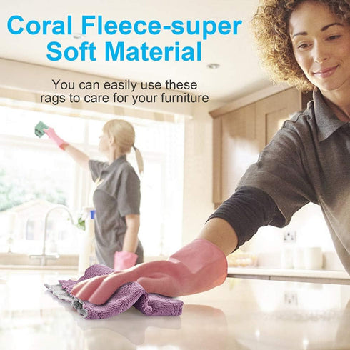 OstWony 11PCS, 10" 6", Reusable Cleaning Cloths Kitchen Towel Dish Towels, x Rags, Super Absorbent Microfiber Cleaning