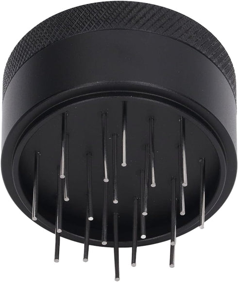 Coffee Needle Distributor, 21 Needles Coffee Cloth Powder Stirrer with Base and Stainless Steel Needle Tool