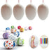 Easter Eggs 30 Pcs White Plastic Eggs Fake Eggs for Crafts Hanging