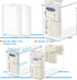 Ugotfeels Space(2 Pack) Breastmilk Storage Container with Freezer Flattener Kit to Flatten Standing Breast Milk Bags