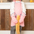 NEOVIVA Kids Apron and Oven Mitts Set - Cute Polka Dots Toddler Kitchen Linen Set for Play Kitchen Gift