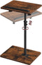 MAHANCRIS TV Tray Table, Height Adjustable TV Trays with 360 Swivel, Space-Saving