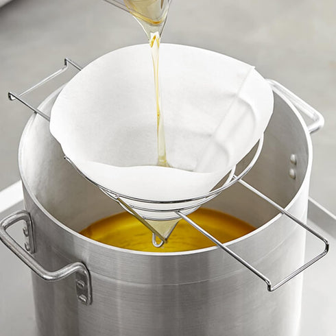 30 Pack 10" Deep Fryer Oil Filters, Non Woven Cooking Oil Strainer, Premium Maple Syrup Filter Set for Restaurants