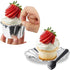 Foil Cupcake Liners with Lids 100Pack, 3.5Oz Mini Muffin Liners, Disposable Baking Tins for Individual Bakery