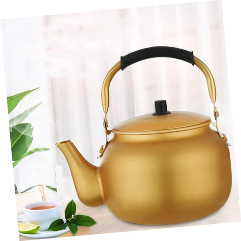 Vintage Aluminum Kettle Coffee Pot Boiler, Whistling Tea Kettle for Heating Water, Stovetop Teapot